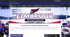 Desktop Screenshot of elmbrookyouthhockey.org
