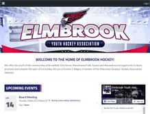 Tablet Screenshot of elmbrookyouthhockey.org
